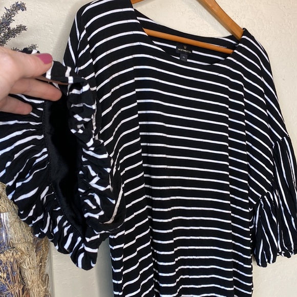 Worthington sleeve striped blouse - Picture 2 of 4